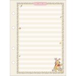 Refil Pooh Tamanho Colegial 17,7 x 24 cm para Fichário e Caderno Argolado 80 Folhas Super Decoradas + Cartela de Adesivos - Tilibra