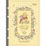 Refil Pooh Tamanho Colegial 17,7 x 24 cm para Fichário e Caderno Argolado 80 Folhas Super Decoradas + Cartela de Adesivos - Tilibra