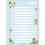 Refil Mofusand Tamanho Colegial 17,7 x 24 cm para Fichário e Caderno Argolado 80 Folhas Super Decoradas - Tilibra