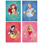 Caderno Colegial Brochura Princesas 80 Folhas 17,6 x 23,9 cm - Tilibra | Vintage
