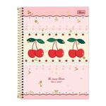 Caderno Universitário Cereja Amarena 20x27,5 cm 10 Matérias 160 Folhas - Tilibra
