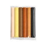 Massa de Modelar Soft 6 Cores Tons de Pele e Neon 90g - Acrilex