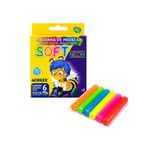 Massa de Modelar Soft 6 Cores Neon 90g - Acrilex