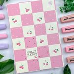 Bloco Vertical Sweet Cherry Costurado Capa Dura 17x25cm 80 Folhas Pautadas - Animativa
