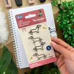 Clips Decorado Brownie The Dog c/ 4 Unidades - Tilibra