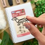 Clips Decorado Brownie The Dog c/ 4 Unidades - Tilibra