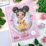 Caderno Colegial Quadriculado Jolie 18,7 x 24,5 cm 40 Folhas - Tilibra