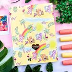 Caderno Colegial Capa Dura Ursinhos Carinhosos 17,9x24,1cm 160 Folhas - Animativa Vintage