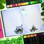 Caderno Colegial Costurado Capa Dura Vilões da Disney 17,9 x 24,1 cm 160 Folhas - Animativa