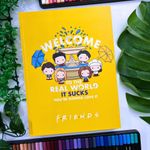 Caderno Colegial Costurado Capa Dura Vilões da Disney 17,9 x 24,1 cm 160 Folhas - Animativa