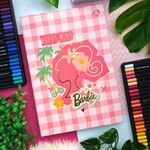 Bloco Vertical Barbie Costurado Capa Dura 17x25cm 80 Folhas Pautadas - Animativa
