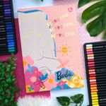 Bloco Vertical Barbie Costurado Capa Dura 17x25cm 80 Folhas Pautadas - Animativa