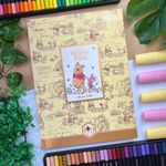 Caderno Colegial Brochura Pooh 160 Folhas 17,6 x 23,9 cm - Tilibra | Vintage