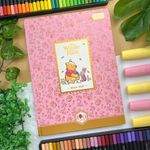 Caderno Colegial Brochura Pooh 160 Folhas 17,6 x 23,9 cm - Tilibra | Vintage