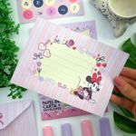 Papel Carta Minnie Com 7 Folhas e Envelopes Vintage - Tilibra