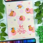 Caderno Brochura Universitário CapyCuties 20 x 27,5 cm 80 Folhas - Animativa
