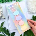 Bloco de Notas Adesivas Ursinhos 4 Cores Tom Pastel 120 Folhas - Yin's Paper