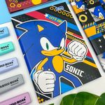 Caderno 1/4 Brochura Sonic 14 x 20 cm 80 Folhas - Tilibra