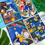 Caderno 1/4 Brochura Sonic 14 x 20 cm 80 Folhas - Tilibra