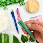 Lapiseira 0.7 mm Grip Econ Vivid Colorida (Azul Rosa Verde) - Faber Castell