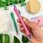 Lapiseira 0.7 mm Grip Econ Vivid Colorida (Azul Rosa Verde) - Faber Castell