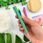 Lapiseira 0.7 mm Grip Econ Vivid Colorida (Azul Rosa Verde) - Faber Castell