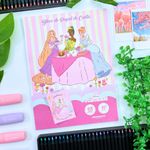 Bloco de Carta Disney Princesas 17,9 x 24,1 cm 48 Folhas - Animativa