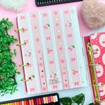 Caderno Argolado Colegial Sweet Cherry 190 x 260 mm com 160 Folhas Pautadas e Decoradas - Animativa