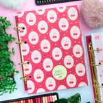 Caderno Argolado Colegial Sweet Cherry 190 x 260 mm com 160 Folhas Pautadas e Decoradas - Animativa