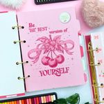 Caderno Argolado Colegial Sweet Cherry 190 x 260 mm com 160 Folhas Pautadas e Decoradas - Animativa