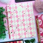 Caderno Argolado Colegial Sweet Cherry 190 x 260 mm com 160 Folhas Pautadas e Decoradas - Animativa