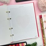 Caderno Argolado Colegial Sweet Cherry 190 x 260 mm com 160 Folhas Pautadas e Decoradas - Animativa