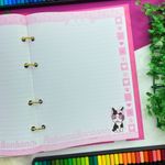 Caderno Argolado Colegial Rebecca Bombom 190 x 260 mm com 160 Folhas Pautadas e Decoradas - Animativa