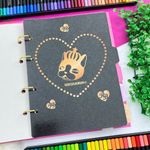 Caderno Argolado Colegial Rebecca Bombom 190 x 260 mm com 160 Folhas Pautadas e Decoradas - Animativa