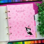 Caderno Argolado Colegial Rebecca Bombom 190 x 260 mm com 160 Folhas Pautadas e Decoradas - Animativa