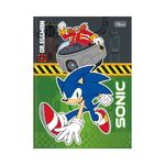Caderno Universitário Brochura Capa Dura Sonic 20 x 27,5 cm 80 Folhas - Tilibra