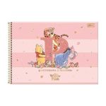 Caderno de Cartografia e Desenho Winnie The Pooh 80 Folhas 27,5 x 20 cm- Tilibra