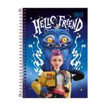 Caderno 1/4 Guerreiras do K-Pop Espiral Capa Dura 14 x 20 cm 80 Folhas - Tilibra
