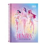 Caderno 1/4 Guerreiras do K-Pop Espiral Capa Dura 14 x 20 cm 80 Folhas - Tilibra