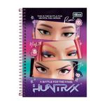 Caderno 1/4 Guerreiras do K-Pop Espiral Capa Dura 14 x 20 cm 80 Folhas - Tilibra