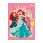 Caderno Brochura Capa Dura Universitário Princesas 80 Folhas - Tilibra