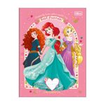 Caderno Brochura Colegial Caligrafia Princesas Disney 40 Folhas 18,7 x 24,8 cm - Tilibra