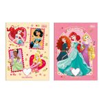 Caderno Brochura Colegial Caligrafia Princesas Disney 40 Folhas 18,7 x 24,8 cm - Tilibra