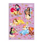 Caderno 1/4 Princesas Brochura Capa Dura 14 x 20 cm 80 Folhas - Tilibra