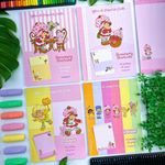 Bloco de Carta Moranguinho com cheiro 17,9 x 24,1 cm 48 Folhas - Animativa | Papel de Carta Vintage