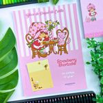 Bloco de Carta Moranguinho com cheiro 17,9 x 24,1 cm 48 Folhas - Animativa | Papel de Carta Vintage