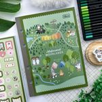 Refil Mofusand Tamanho Colegial 17,7 x 24 cm para Fichário e Caderno Argolado 80 Folhas Super Decoradas - Tilibra