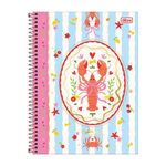 Caderno Universitário Espiral SeaMalfi Connect 1 Matéria 20 x 27,5 cm 80 Folhas - Tilibra