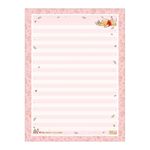 Bloco Papel de Carta Pooh C/8 Estampas Diferentes 48 Folhas Pautado 63g/m² 17,7 cm x 24,0 cm - Tilibra