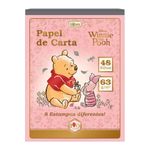 Bloco Papel de Carta Pooh C/8 Estampas Diferentes 48 Folhas Pautado 63g/m² 17,7 cm x 24,0 cm - Tilibra